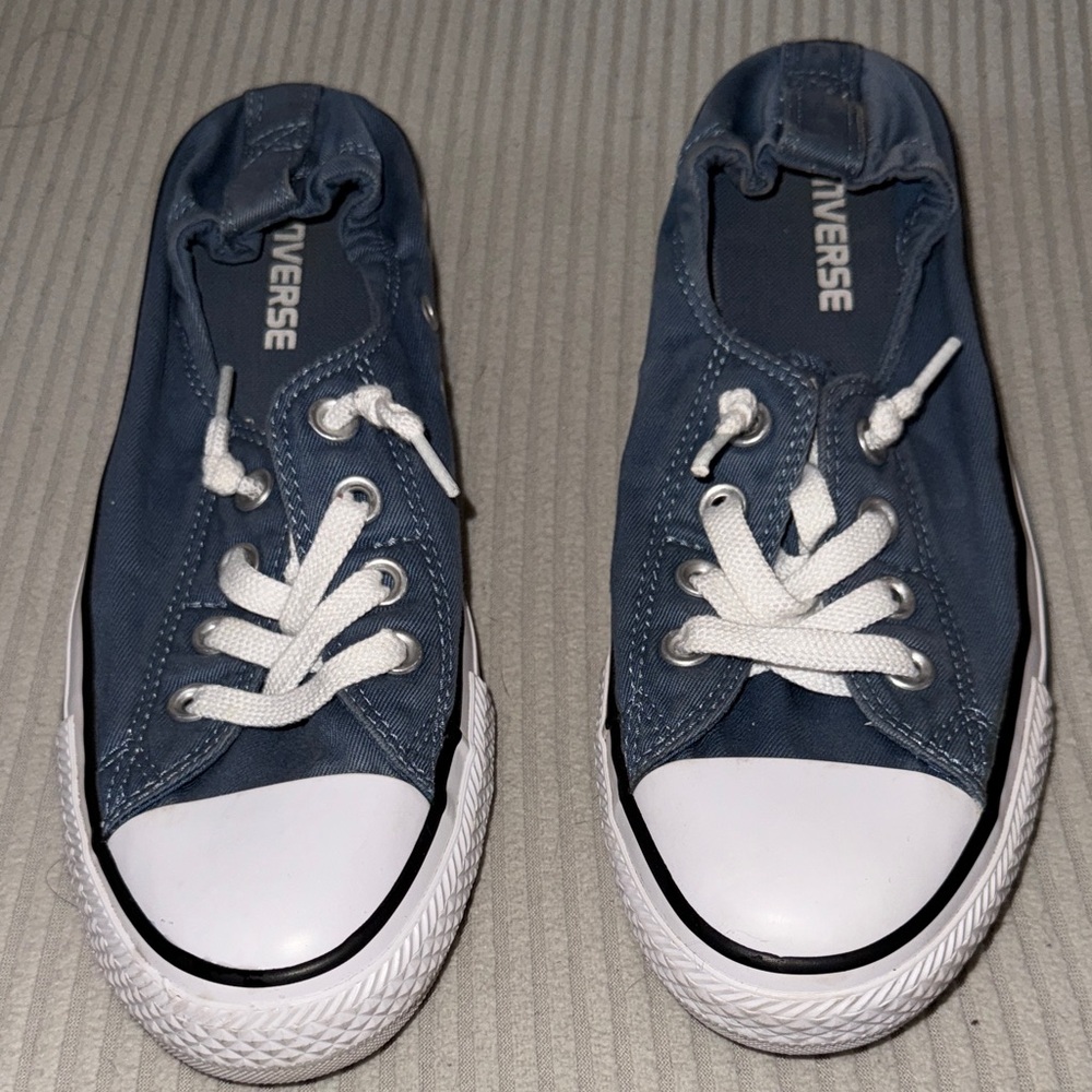 Converse slide on Navy and White Sneakers